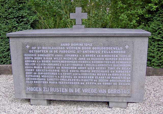Monument op begraafplaats Fellenoord